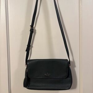 Kate Spade Dark Green Crossbody Bag with Adjustable Strap